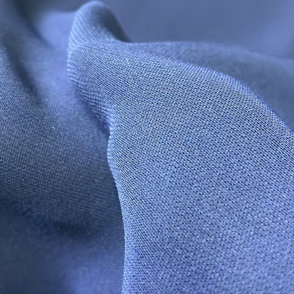 Jessica Howard Navy Blue Sleeveless Dress Size 6 Petit Bias Cut Pull On BoatNeck - Picture 14 of 15